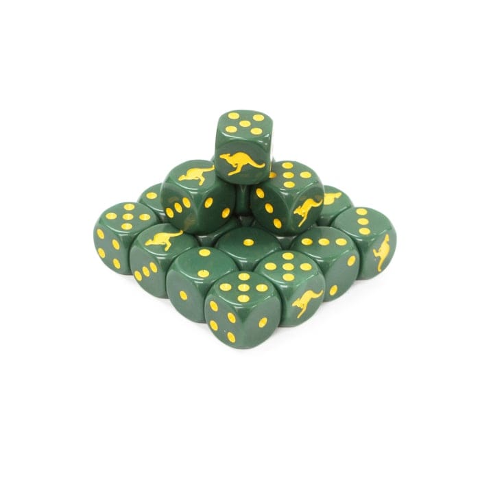 Australian Mid War Dice (x20) Flames of War Accessories Battlefront Miniatures