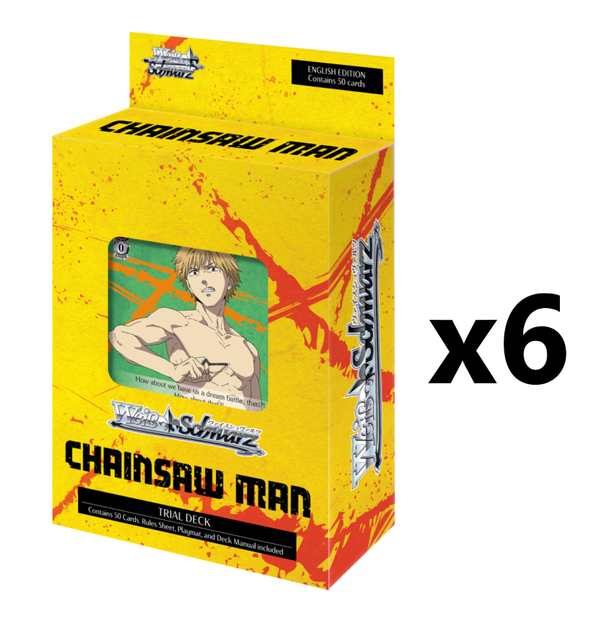 Weiss Schwarz: Chainsaw Man (English) Trial Deck Display [x6]