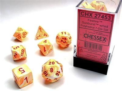 Festive® Sunburst™/Red 7-Die Set Accessories Asmodee