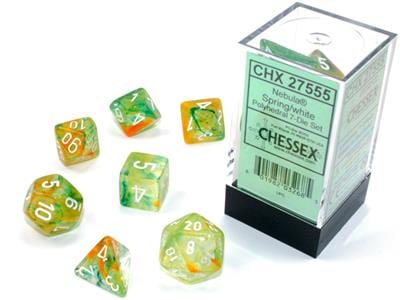 NebulaÂ® Spring/White Luminaryâ„¢ 7-Die Set Accessories Asmodee