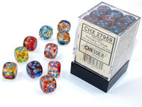 Nebula® 12mm d6 Primary/Blue Luminary™ Dice Block™ (36 Dice)