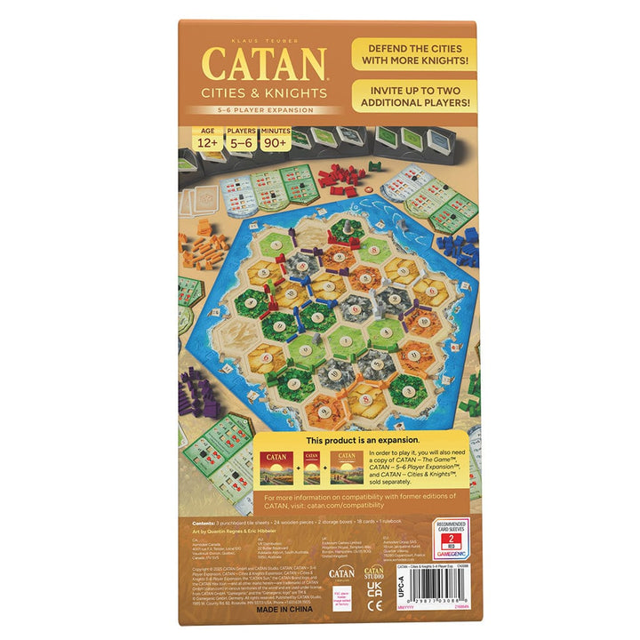 CATAN® – Cities & Knights 5-6 Player Expansion Board Game Asmodee