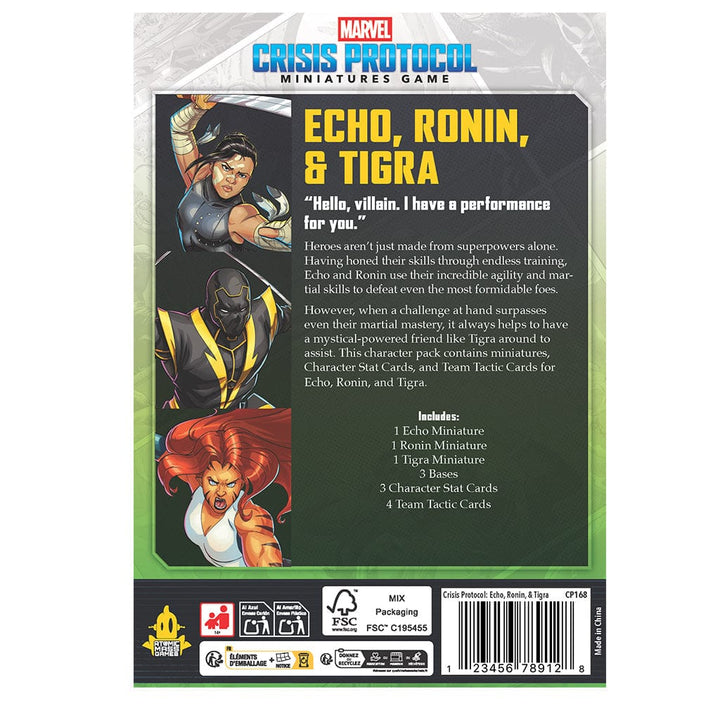 Marvel: Crisis Protocol - Echo, Ronin & Tigra Model Kit Asmodee