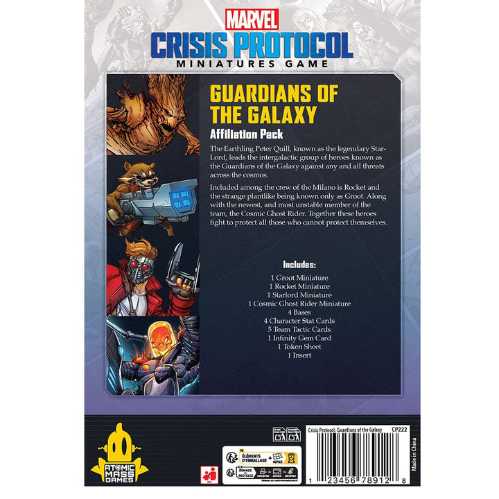 Marvel: Crisis Protocol – Guardians of the Galaxy Affiliation Pack Model Kit Asmodee