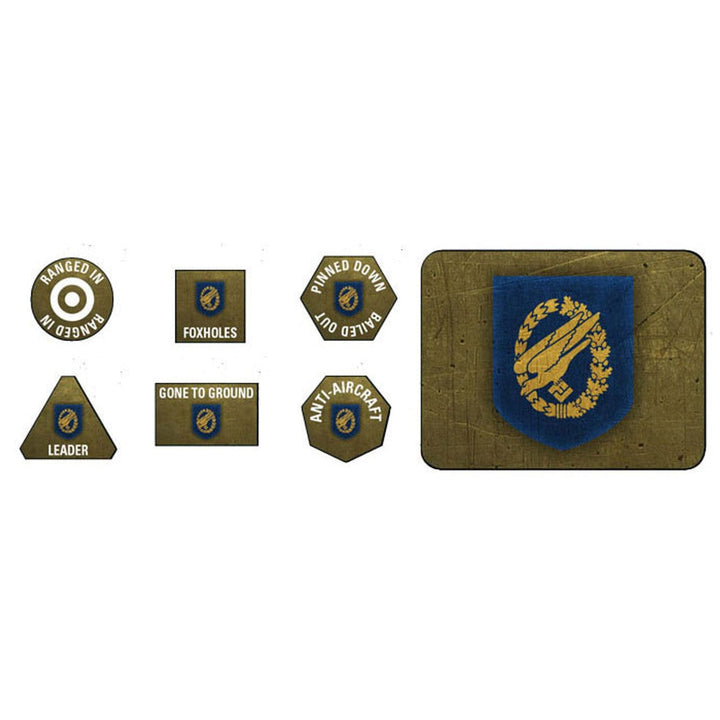 Fallschirmjager Tokens (x20) & Objectives (x2) Accessories Battlefront Miniatures