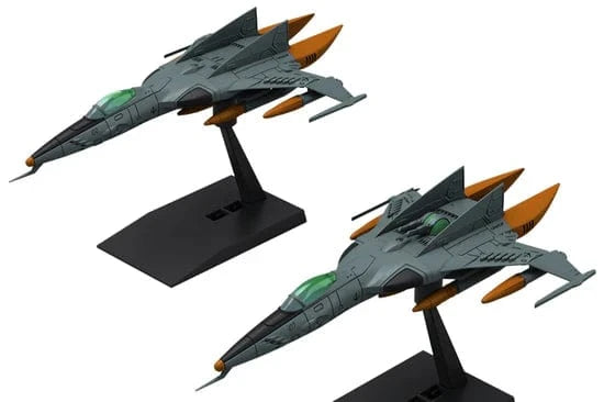 Mecha Collection: Be Forever Yamato REBEL3199 - (Type 1) Space Striker Cosmo Tiger II (Single Seat Type/Turret Type) Model Kit Bandai Namco