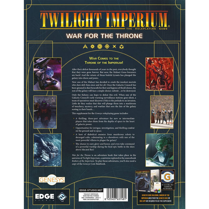 Twilight Imperium - War for the Throne Role Playing Games Asmodee