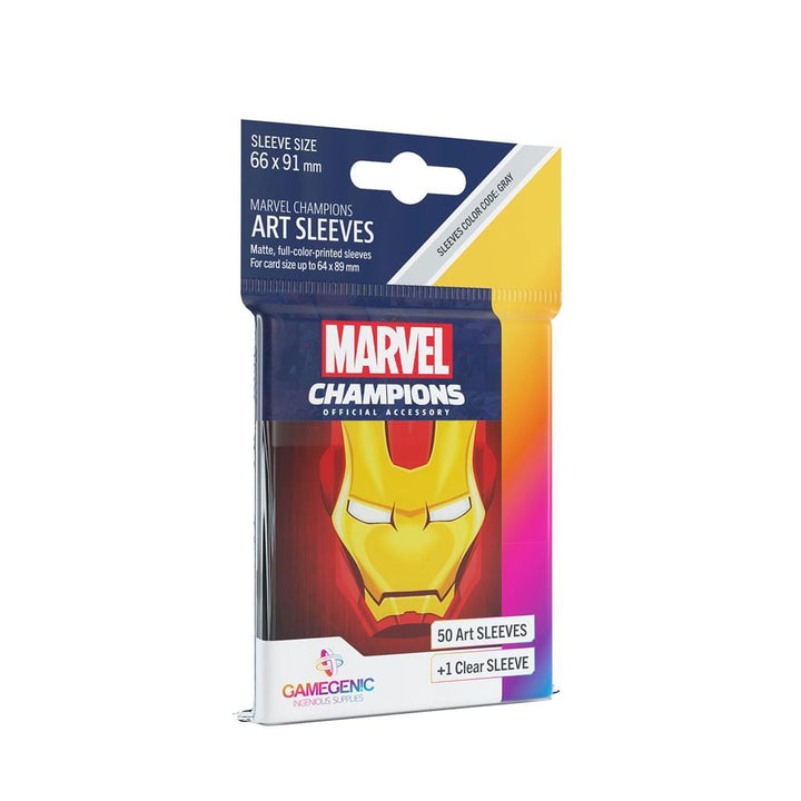 Marvel Champions Art Sleeves: Iron Man Accessories Asmodee