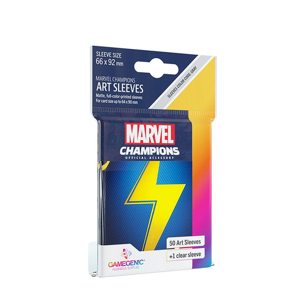 Marvel Champions Art Sleeves: Ms. Marvel Accessories Asmodee