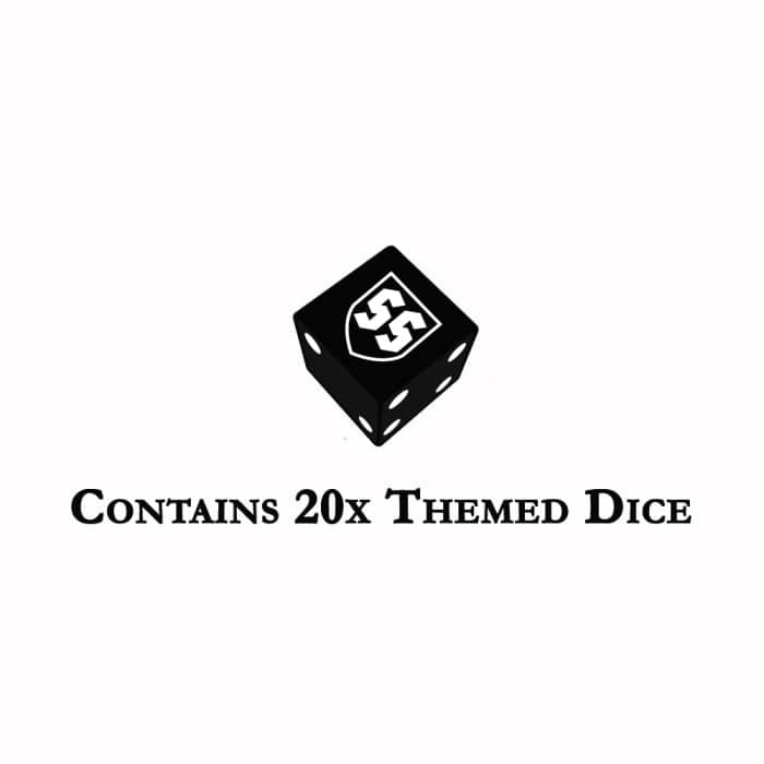 Waffen-SS Dice Set (x20) Accessories Battlefront Miniatures