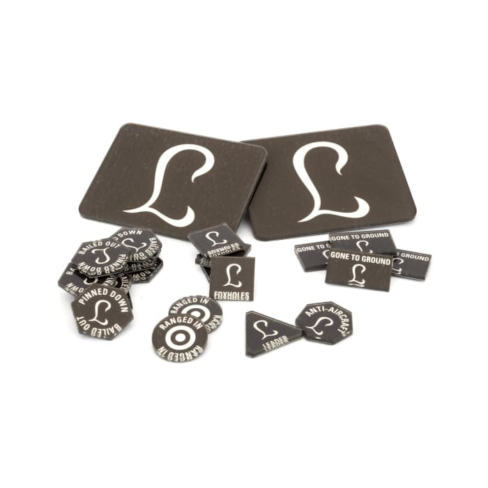 Panzer Lehr Tokens (x20) & Objectives (x2) Accessories Battlefront Miniatures