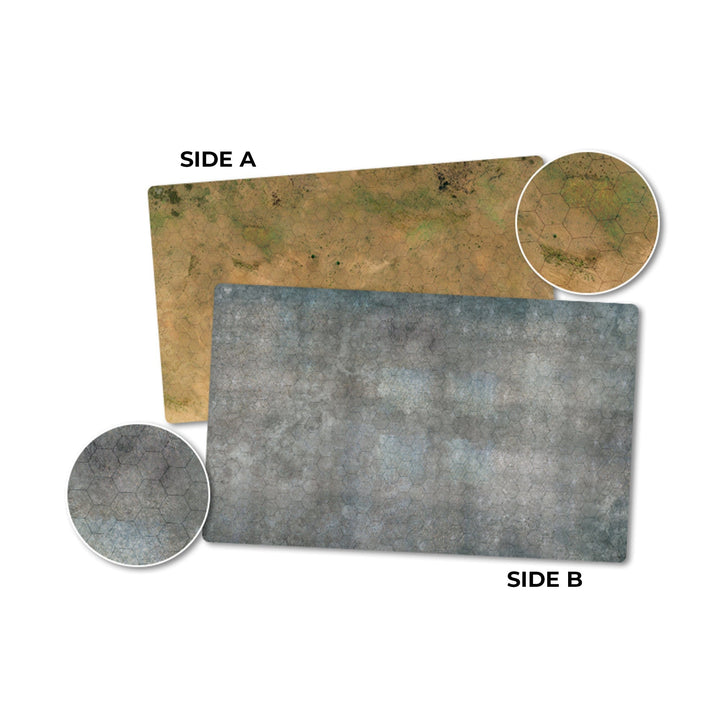 Hextech: Game Mat 2 - Double Sided (Arid/Urban) Accessories Battlefront Miniatures