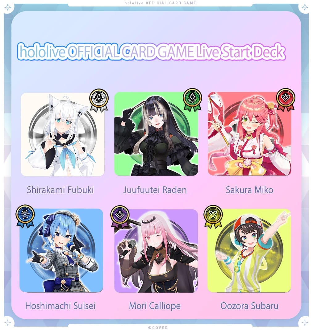 Hololive Official TCG: Live Starter Decks | Sets of 6 (ENG