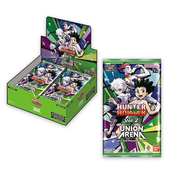 union arena hunter x hunter booster box english Happy Official Bleach and release day! Here's the alt arts list again if you're ripping Boosters and starters available below if you're looking to 673 card +6 AP card types*Also includes alternate art and/or design cards from the above types. Union Arena: Hunter x Hunter
