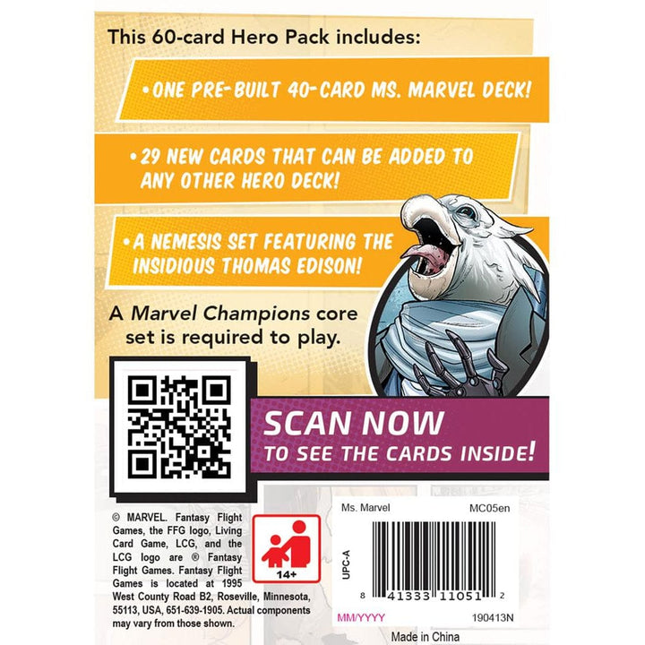 Marvel Champions: Ms. Marvel Hero Pack Board Game Asmodee