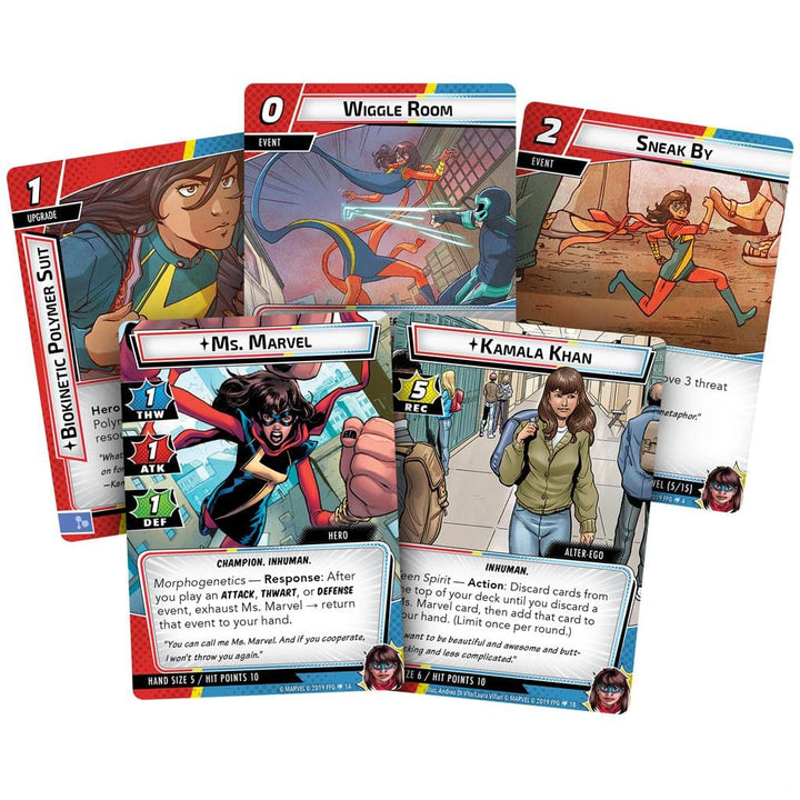 Marvel Champions: Ms. Marvel Hero Pack Board Game Asmodee