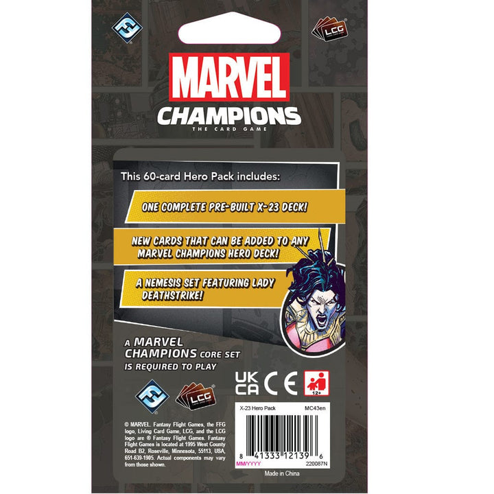 Marvel Champions: X-23 Hero Pack Board Game Asmodee