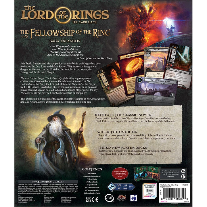 Lord of the Rings LCG: The Fellowship of the Ring Saga Expansion Board Game Asmodee