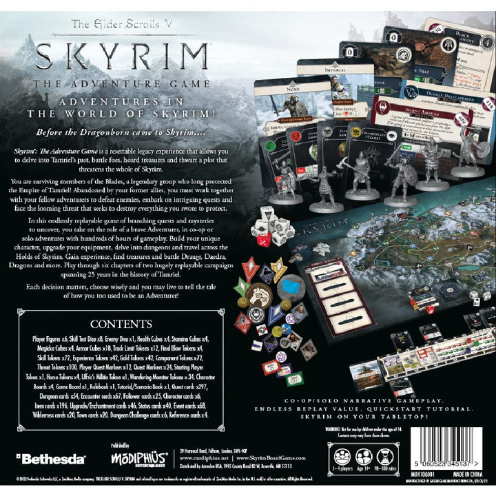 The Elder Scrolls: Skyrim  - Adventure Board Game Board Game Asmodee
