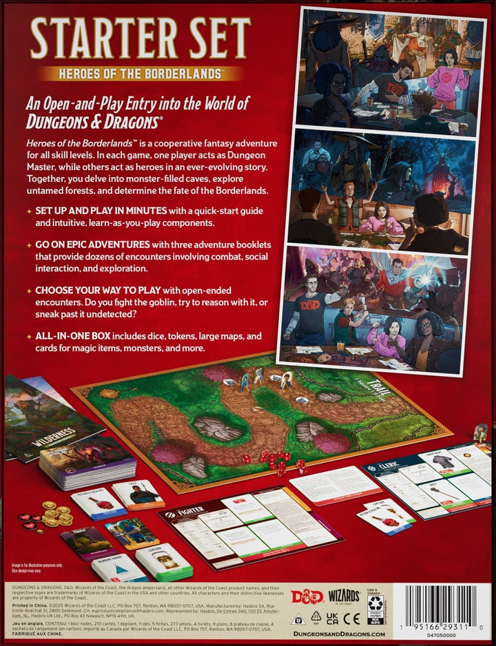 Dungeons & Dragons: Starter Set - Heroes of the Borderlands Book Wizards of the Coast