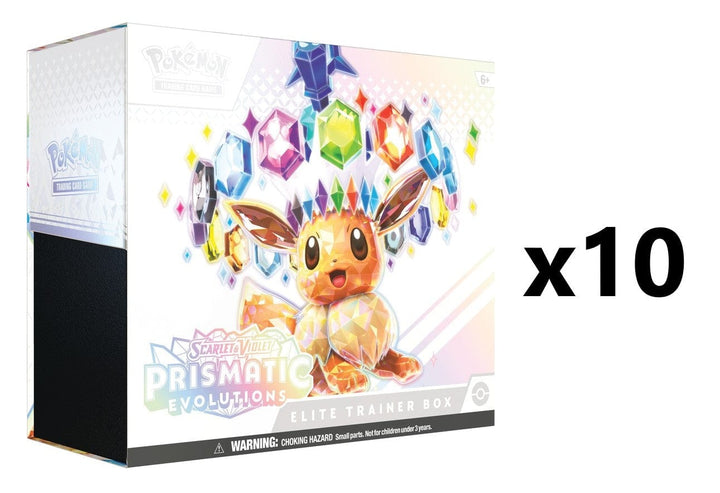 Pokemon SV8.5 Prismatic Evolutions Elite Trainer Box [x10] Sealed Case Non-Singles The Pokemon Company