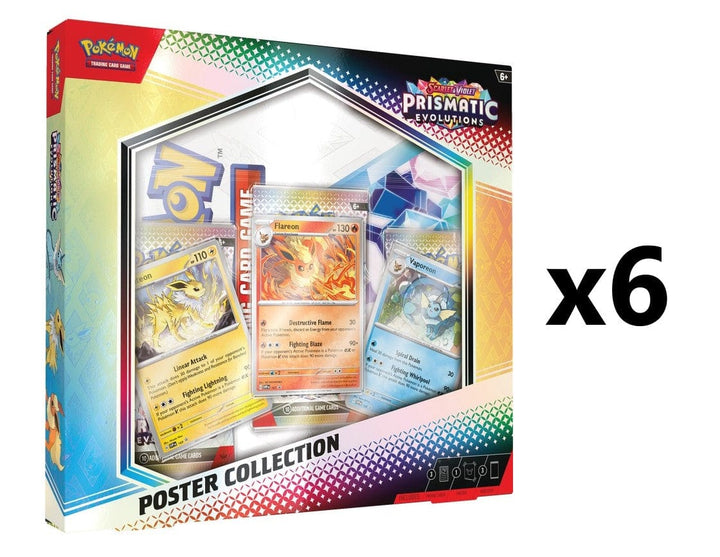 Pokemon SV8.5 Prismatic Evolutions [6x] Poster Collection Case Non-Singles The Pokemon Company