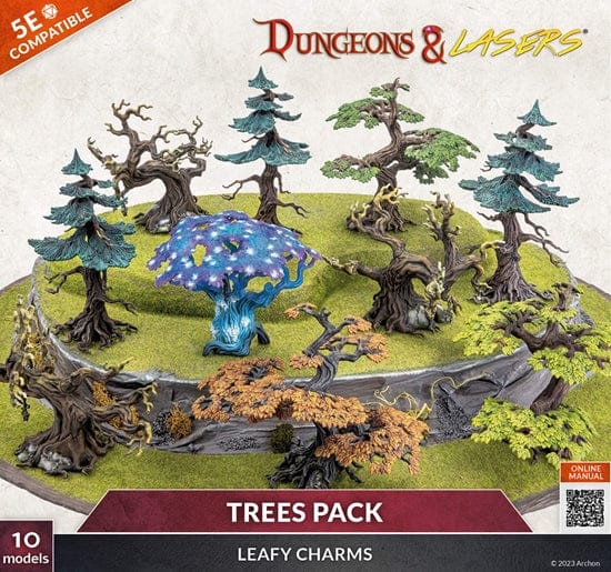 Dungeons & Lasers: Expansion Set - Trees Pack Model Kit Archon Studio