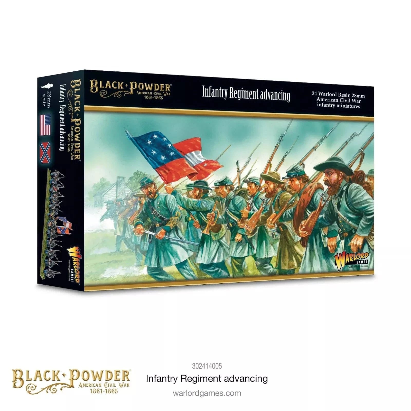 Black Powder : Infantry Regiment advancing │ American Civil War | Modélisme