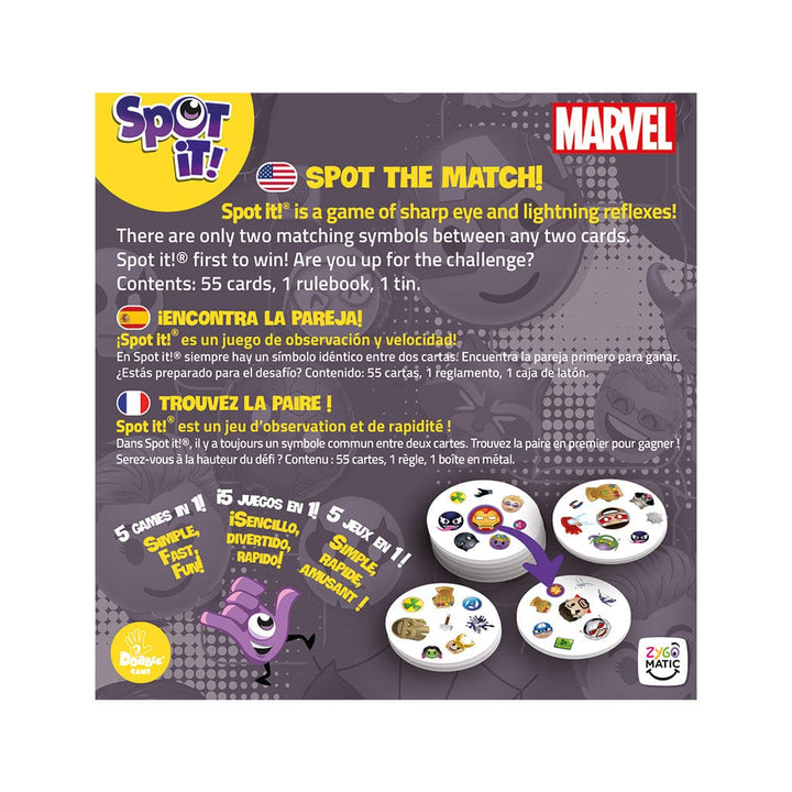 Spot it! Marvel Emoji (Eco Sleeve) Board Game Asmodee