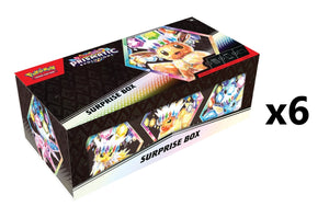 Pokemon 8.5 Prismatic Evolutions Surprise Box [x6] Sealed Case