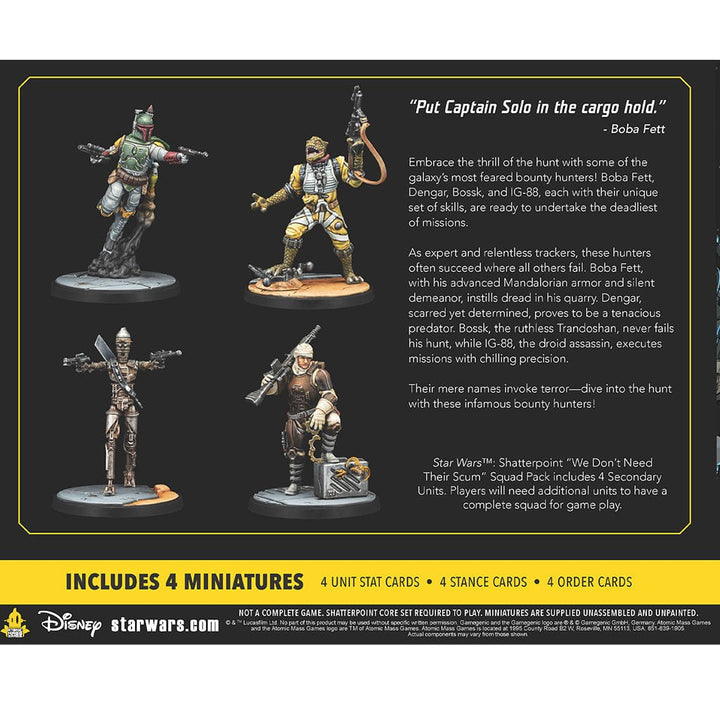Star Wars: Shatterpoint - We Don't Need Their Scum Squad Pack Model Kit Asmodee