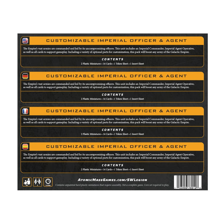 Star Wars: Legion - Customizable Imperial Officer & Agent Model Kit Asmodee