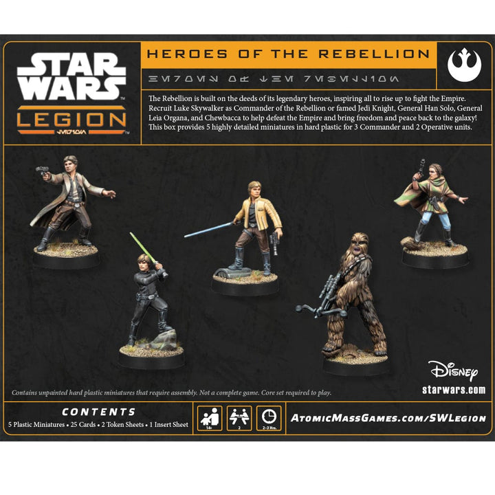 Star Wars: Legion - Heroes of the Rebellion Character Pack Model Kit Asmodee