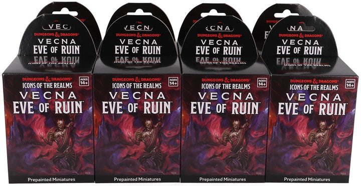 Dungeons & Dragons: Icons of the Realms Set 32 Vecna Eve of Ruin Booster Brick (8) Model Kit Alliance Games Distribution