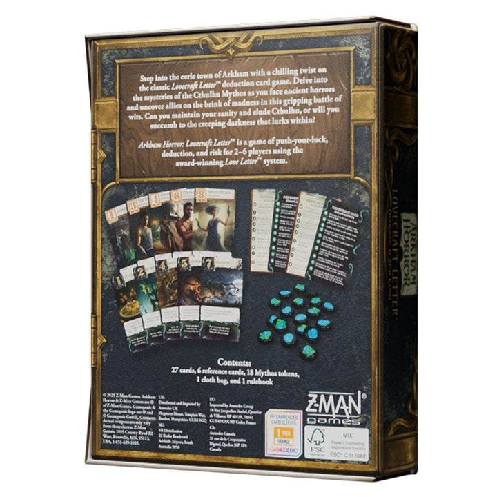 Arkham Horror Lovecraft Letter Board Game Asmodee