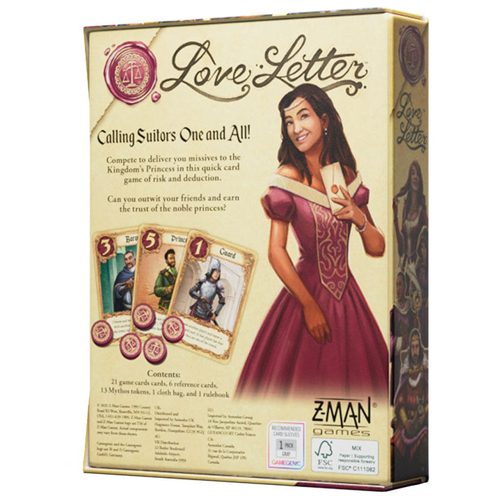 Love Letter Classic (Eco Box) Board Game Board Game Asmodee