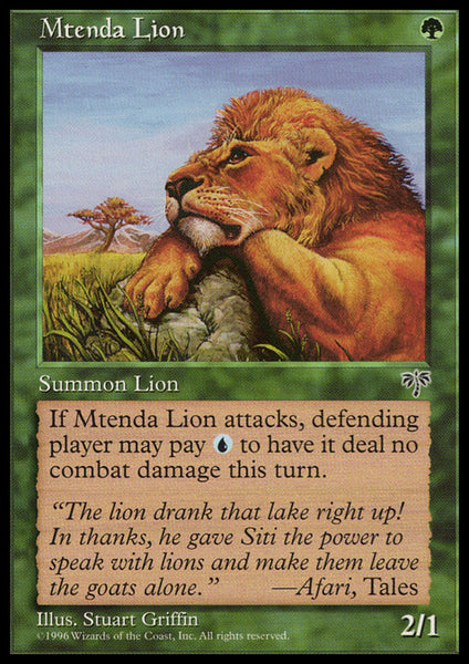 Mtenda Lion (Mirage)
