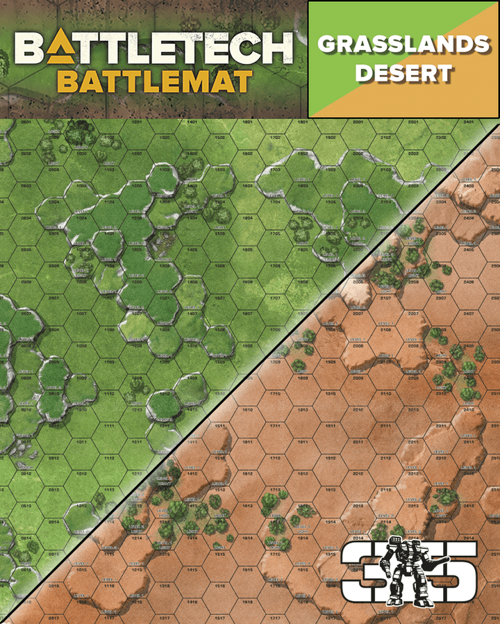 BattleTech: Battle Mat - Grasslands Desert Accessories Alliance Games Distribution