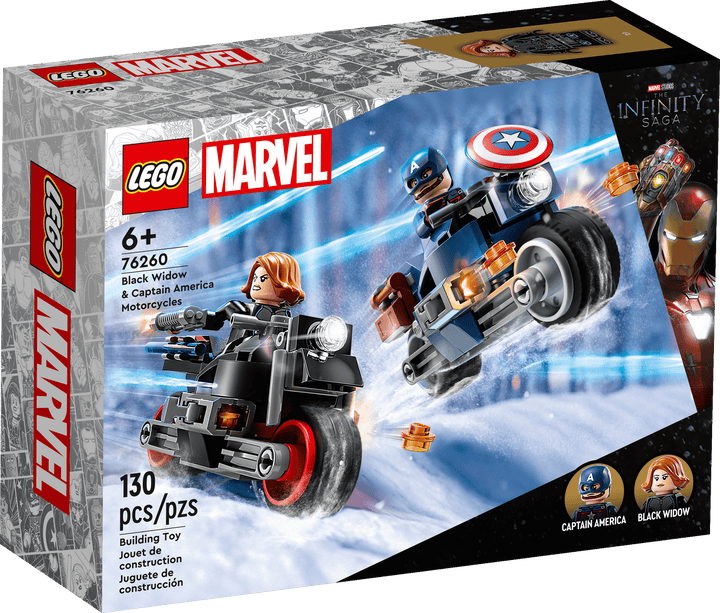 LEGO® Marvel Black Widow & Captain America Motorcycles 76260 LEGO LEGO