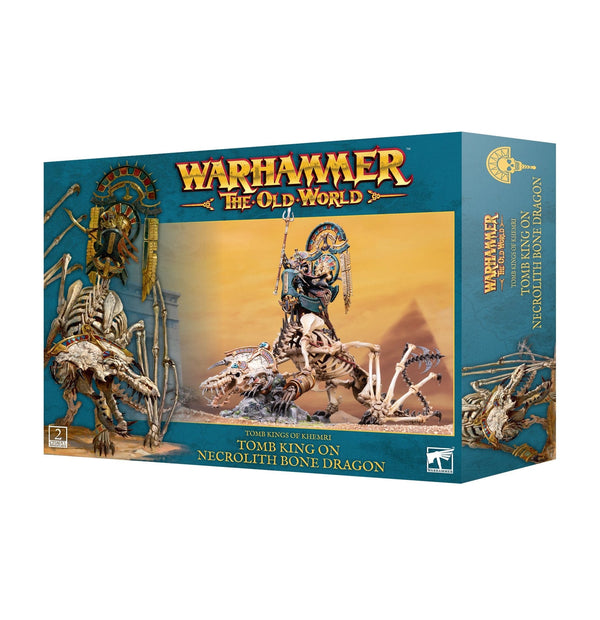 Tomb Kings of Khemri: Tomb King on Necrolith Bone Dragon Model Kit Games Workshop