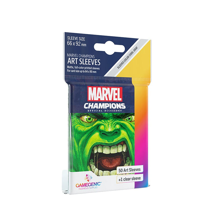 Marvel Champions Sleeves: Hulk Accessories Asmodee