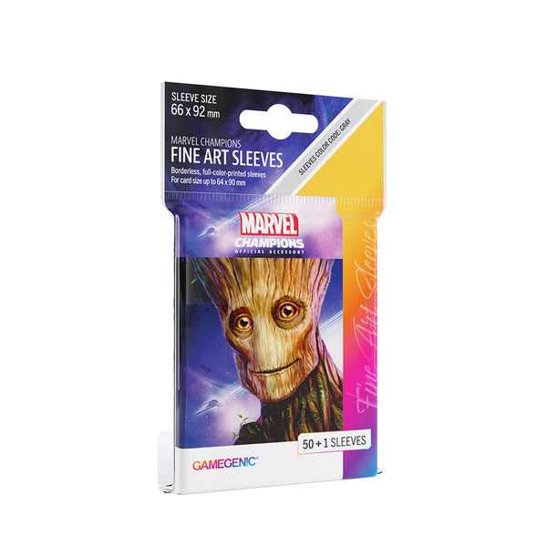 Marvel Champions Fine Art Sleeves: Groot Accessories Asmodee