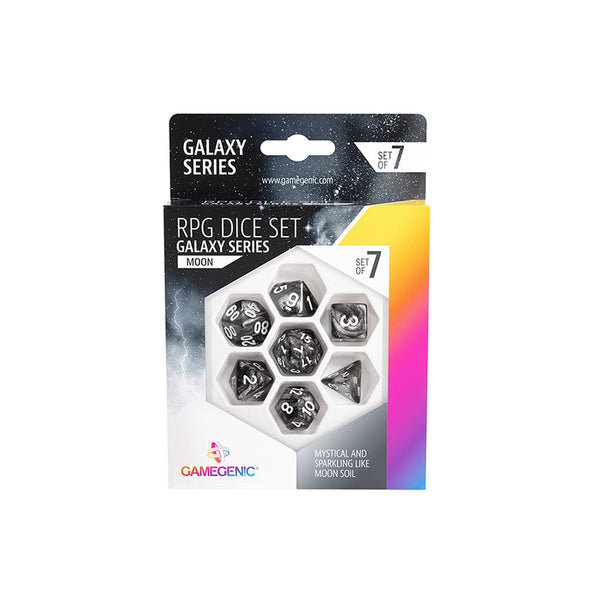 Galaxy Series - Moon - RPG Dice Set (7pcs) Accessories Asmodee