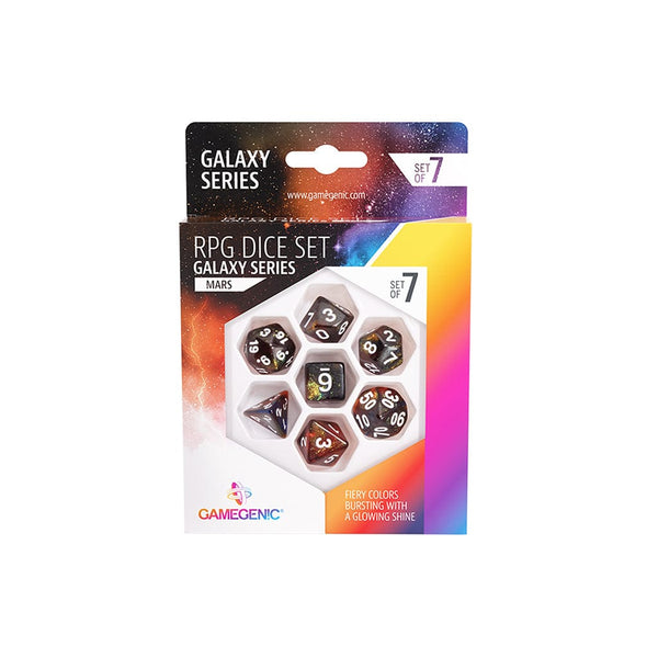 Galaxy Series - Mars- RPG Dice Set (7pcs) Accessories Asmodee