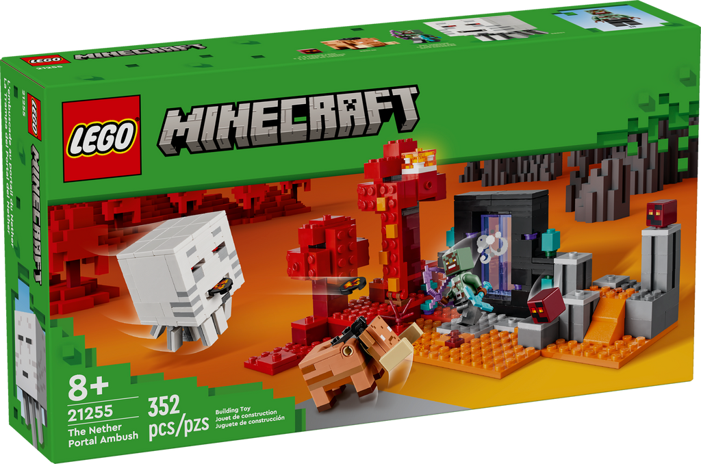 LEGO Minecraft The Nether Portal Ambush 21255 FlipSide Gaming