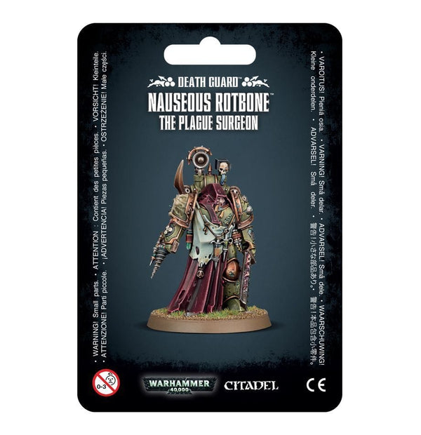 Nauseous Rotbone the Plague Surgeon Death Guard Model Kit Games Workshop
