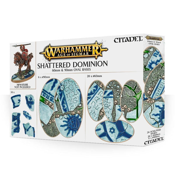 Shattered Dominion 60 & 90mm Oval Bases Accessories Games Workshop