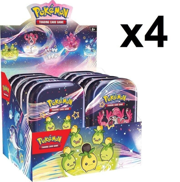 Pokemon Paldean Fates [x4/10ct] Mini Tins Display Case Non-Singles The Pokemon Company