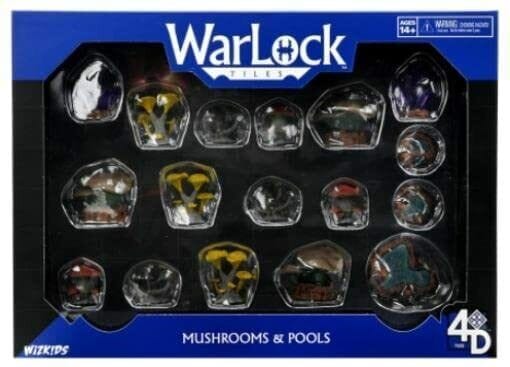 WarLock Tiles: Accessory - Mushrooms & Pools Miniatures Alliance Games Distribution