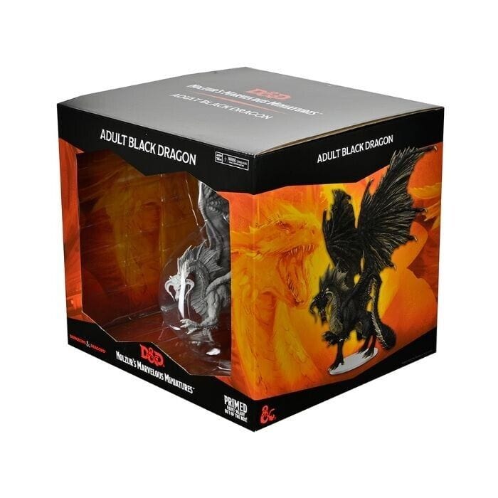 Nolzur's Marvelous Unpainted Miniatures - Adult Black Dragon Miniatures Alliance Games Distribution
